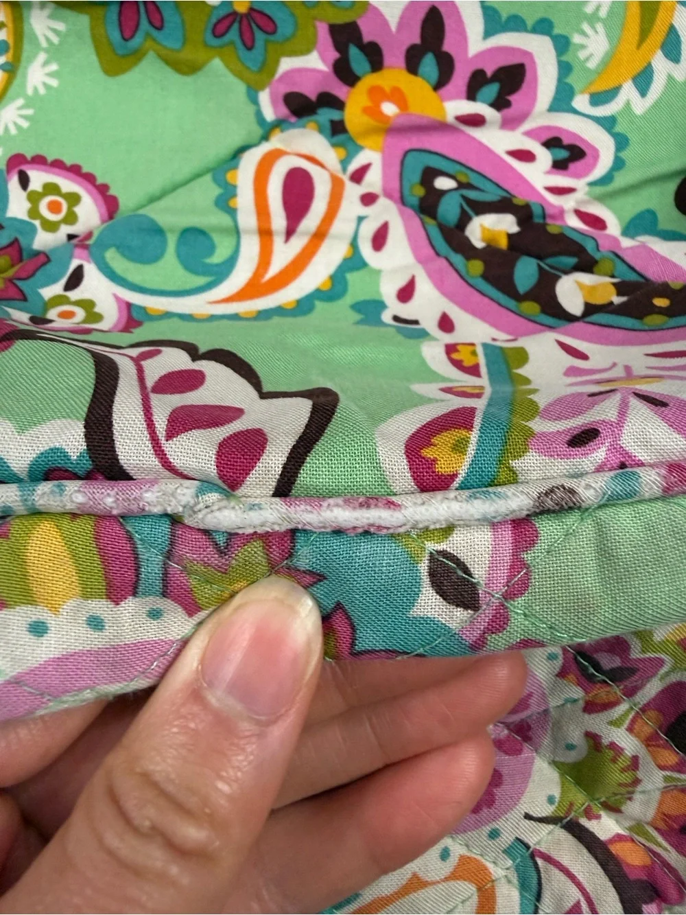 Vera Bradley Teal Paisley Bookbag‎